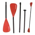 Produktbild: 24MOVE® Paddel Doppelpaddel 2 in 1 Teleskoppaddel Stechpaddel für SUP Stand Up Board , Kajak, Aluminium 230cm, Rot