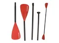 Produktbild: 24MOVE® Paddel Doppelpaddel 2 in 1 Teleskoppaddel Stechpaddel für SUP Stand Up Board , Kajak, Aluminium 230cm, Rot