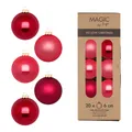 Produktbild: Glas Christbaumkugeln Set Ø 6cm, 20 Stück/Box, Pink Mix - Magic by Inge-Glas