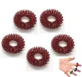 Produktbild: 5 x Ringe Finger Massagering Gesundheit Akupunktur Edelstahl Farbe Rot