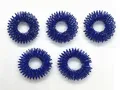 Produktbild: 5 x Ringe Edelstahl Fingermassage Akupunktur Chinesische Medizin Farbe Blau