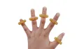 Produktbild: 5 x Ringe Edelstahl Fingermassage Akupunktur Chinesische Medizin Farbe Gold