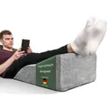 Produktbild: Well B4 Venenkissen zum Beine hochlagern - Beinhochlagerungskissen Beinauflage Keilkissen, Stützkissen für Beine & Knie ideal als Lymphkissen und Venenkeil, in 3 Größen grau Hoch