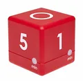 Produktbild: TFA Dostmann Digitaler Cube Timer, Zeitwürfel, Zeitmanagement,38.2039.05, 6 x 6 x 6 cm, rot, L 60 x B 60 x H 60 mm