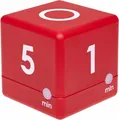 Produktbild: TFA Dostmann Digital Cube Timer Zeitwürfel Zeitmanagement rot 60 mm