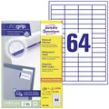 Produktbild: Avery-Zweckform 3667-200 Universal-Etiketten 48.5 x 16.9mm Papier Weiß 14080 St. Permanent haftend Laserdrucker, Farblaserdrucker