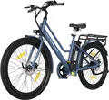 Produktbild: HITWAY E-Bike Cityrad 27,5 Zoll Elektrofahrrad für Damen Herren, Pedelec mit 36V 13Ah Akku, 1 Gang, 250W Heckmotor, 468 Wh, E-fahrräde, E-Citybike mit Schloss, Pumpe, APP