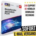Produktbild: Bitdefender Antivirus Plus 2026 | 1 - 5 PC | 1 - 2 Jahre | Sofort-Download