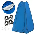 Produktbild: Outtec Pop-Up Umkleidezelt, 190 x 118 x 118 cm, Blau, mit Tragetasche, Heringen und Abspannseilen Pop-up Duschzelt, Umkleidezelt, Toilettenzelt, Camping Wurfzelt