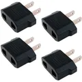 Produktbild: 4 x Reise Strom Adapter EU / DE Deutschland Stecker auf/fur/zu USA Kanada Mexiko