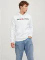 Produktbild: Jack & Jones Kapuzensweatshirt JJECORP Hoodie mit Logo und hohem Tragekomfort bedruckt, casual, regular fit, Baumwollmischung, Rundhals