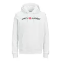 Produktbild: JACK & JONES Herren Hoodie Kapuzensweatshirt JJ Ecorp Old Logo Sweat Hood