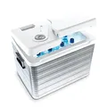Produktbild: Mobicool MQ40A AC/DC elektrische Kühlbox 39L – 12V und 230V – Aluminium-Kühlbox mit Doppellüfter und geteiltem Deckel für Auto, Camping und LKW – Kühlt bis 20 °C unter Umgebungstemperatur