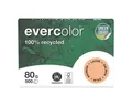 Produktbild: CLAIREFONTAINE Recyclingpapier evercolor, Pastellfarben, Format DIN A4, 80 g/m², 500 Blatt