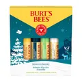 Produktbild: Burt's Bees Lippenbalsam-Multipack | Geschenkset mit Bienenwachs und Vitamin E | 100 % natürlicher Ursprung | Bienenwachs, Vanillebohne, Gurke-Minze, Kokosnuss und Birne | 4 x 4,25 g