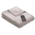 Produktbild: Ibena Kuscheldecke Olbia 150x200 cm - flauschig, warm & waschbar, Fleecedecke hellgrau einfarbig
