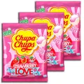Produktbild: Chupa Chups Lollis Strawberry Love 3 Tüten a 10 Stück Erdbeer Lutscher