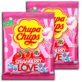 Produktbild: 2 er Pack Chupa Chups Strawberry Love 2 x 10er (2 x 120g Beutel)