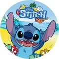 Produktbild: Dekora Tortenaufleger | Disney Stitch Hawaii | 20cm Ø | Oblatenpapier
