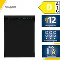 Produktbild: Exquisit GSP6312-030D Standgeschirrspüler, 60 cm breit, 12 Maßgedecke, Aquastopp