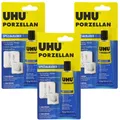 Produktbild: UHU Porzellan Klebstoff 30 g x3 – Spezialkleber für Keramik & Porzellan