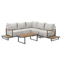 Produktbild: SVITA MALIBU Gartenlounge Set Modulare Outdoor Lounge 25cm Dicke Polster Grau