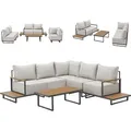 Produktbild: Svita Malibu Gartenlounge Set Modulare Outdoor Lounge 25 Cm Dicke Polster Grau