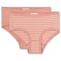 Produktbild: s.Oliver Mädchen 2er Pack Hipslip - Slip, Unterhose, Brief, Cotton Stretch, uni Orange 128