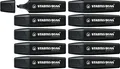 Produktbild: Highlighter - STABILO BOSS ORIGINAL NatureCOLORS - Pack of 10 - Black