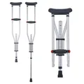 Produktbild: VEVOR Achselgehstütze 13-stufig höhenverstellbar, 136kg Tragkraft, Aluminium