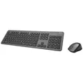 Produktbild: Hama KMW700 Funk Tastatur, Maus-Set Ergonomisch Deutsch, QWERTZ Anthrazit/Sch...