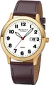 Produktbild: Regent Quarzuhr Regent Herren-Armbanduhr braun Analog F-789, (Analoguhr), Herren Armbanduhr rund, mittel (ca. 39mm), Lederarmband