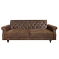 Produktbild: invicta INTERIOR Chesterfield Sofa Maison Belle AFFAIRE 220cm antik braun mit Schlaffunktion Schlafsofa Schlafcouch