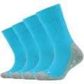 Produktbild: Camano Funktionssocken function (4-Paar) mit verstärkten Belastungszonen an Ferse und Spitze blau|grau 27-30