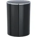Produktbild: Schwingdeckeleimer Inca Black, hochwertiger Kunststoff, 5 Liter, Schwarz, Kunststoff (abs) schwarz chrom - schwarz - Wenko