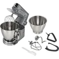 Produktbild: Kenwood Titanium Chef Baker XL KVL85.004SI, Küchenmaschine mit Integrierter Waage, K-Schneebesen, Duo-Schüssel, Standmixer, Knethaken, Schneebesen und 7L-Schüssel, 1200W, Silber