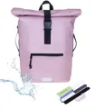 Produktbild: Rucksack Damen Daypack Pastell A4 Plane Tasche Time Bag 13074 Metallic Rosa +n
