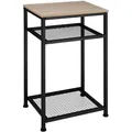 Produktbild: tectake® Beistelltisch, Industrial Style, mit 2 Gitterablagen, 45,5 x 36 x 75,5 cm