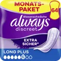 Produktbild: Always Monatspaket Discreet Inkontinenz Einlagen Long Plus 8001841658513