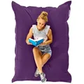 Produktbild: Green Bean Sitzsack XL Outdoor Sitzsack Square 120x160cm (XL Riesensitzsack 120x160cm 270 Liter Kinder & Erwachsene Bean Bag EPS Perlen Füllung, Groß Draußen Outdoor Liegekissen), Waschbar Wetterfest Lounge Sitzkissen Bodenkissen lila