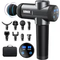 Produktbild: BURNNOVE Massagepistole Massage Gun für Nacken Schulter Tiefen Massagegerät mit 99 Geschwindigkeiten 8 Massageköpfen Elektrisches Handmassagegerät 2800 mAh mit Aufbewahrungstasche LED Touchscreen