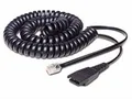 Produktbild: JABRA Kabelunterteil QD auf RJ45 (SIE OpenStage, 2m, spiral), schwarz - BRANDNEU