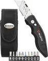 Produktbild: Würth Trapezklingen-Messer-Set + 10 Bits + Nylon Gürteltasche