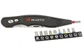 Produktbild: Würth Trapezklingen-Messer-Set + 10 Bits + Nylon Gürteltasche