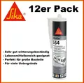 Produktbild: 12 x SIKA Sikaflex 554 Caravan schwarz 300ml Wohnmobil Wohnwagen Aluminium Lack