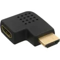 Produktbild: INLINE HDMI Adapter, Stecker / Buchse, seitlich links gewinkelt, vergoldete Kontakte, 4K2K kompatibel