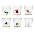 Produktbild: Ichendorf, Glas, Set mit 6 Wassergläsern verziert Tiere Animal Farm