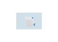 Produktbild: Hünersdorff Wasserkanister ECO 12 L mit Hahn, HD-PE natur, fest montierter Ablasshahn (blau) (817500)