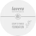 Produktbild: lavera Cream to Powder Foundation Light 01 – veganes Make-up mit aufbaubarer Deckkraft & samtigem Puder-Finish – Naturkosmetik mit Bio-Mandelöl, ohne Silikone & Mikroplastik