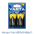 Produktbild: 4 x Varta 2020 Mono D R20 Zink Kohle Batterie 1,5V Superlife 2 x 2er VPE